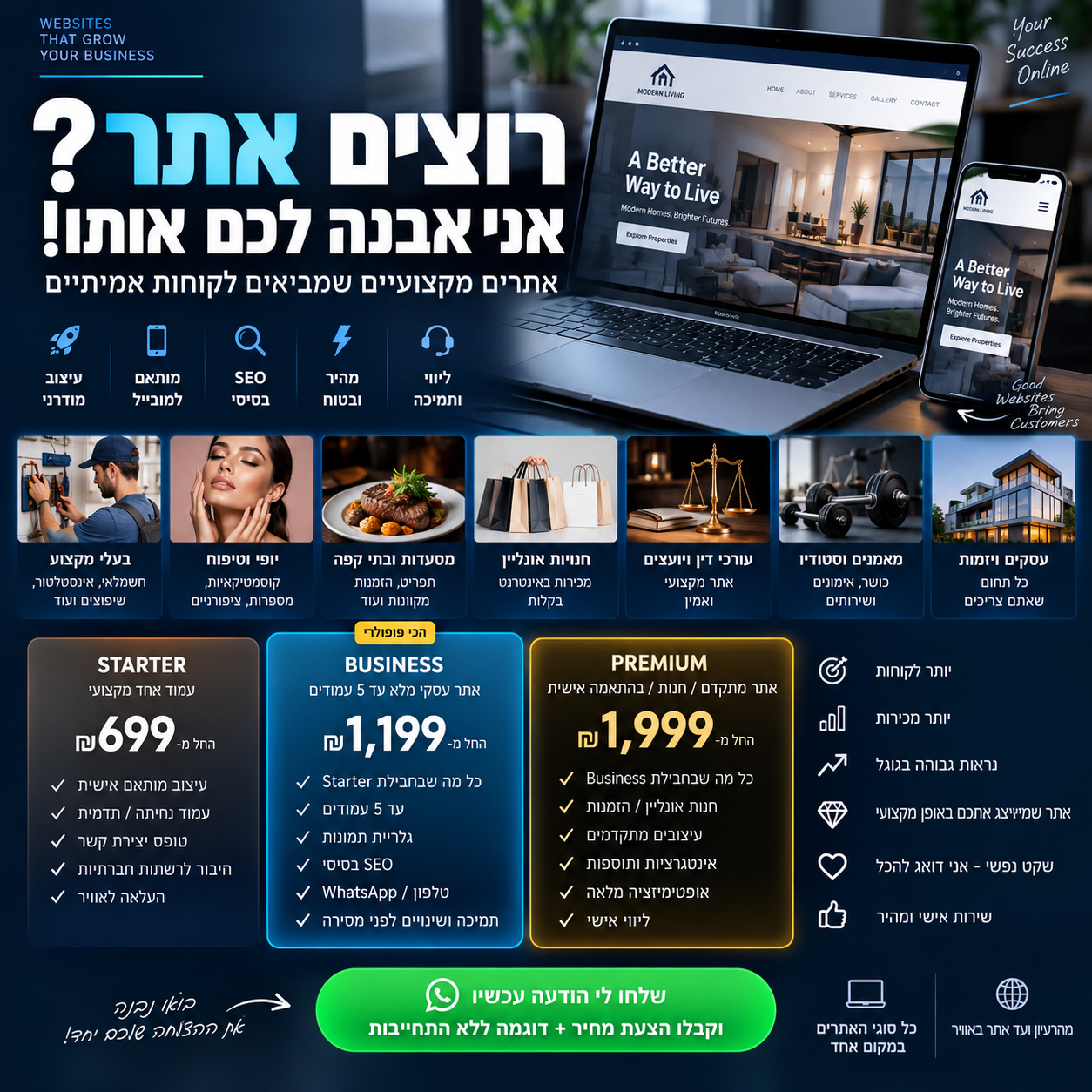 AK Web Studio - בניית אתרים לעסקים